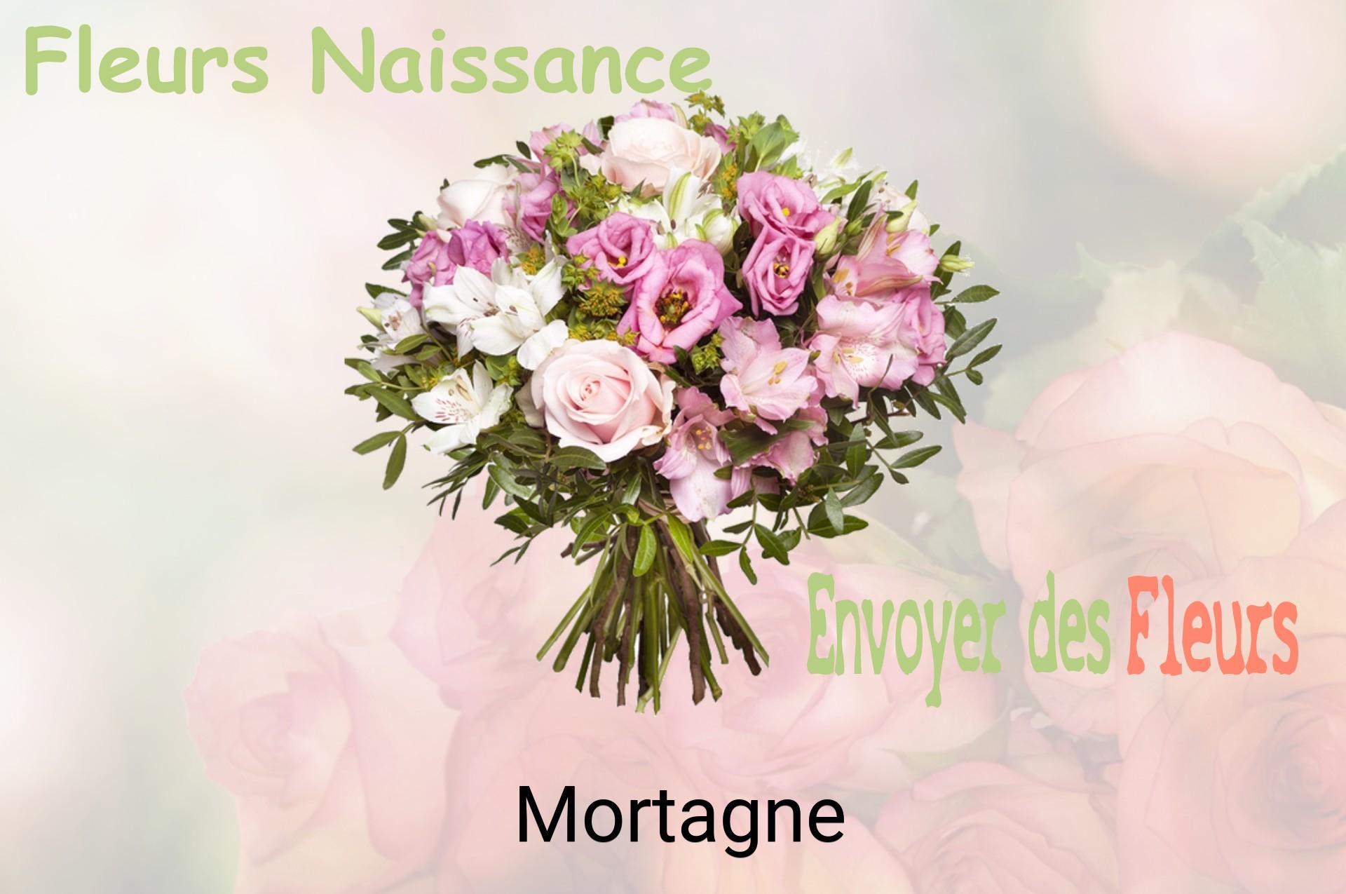 Bouquet de fleurs de naissance livré à Mortagne